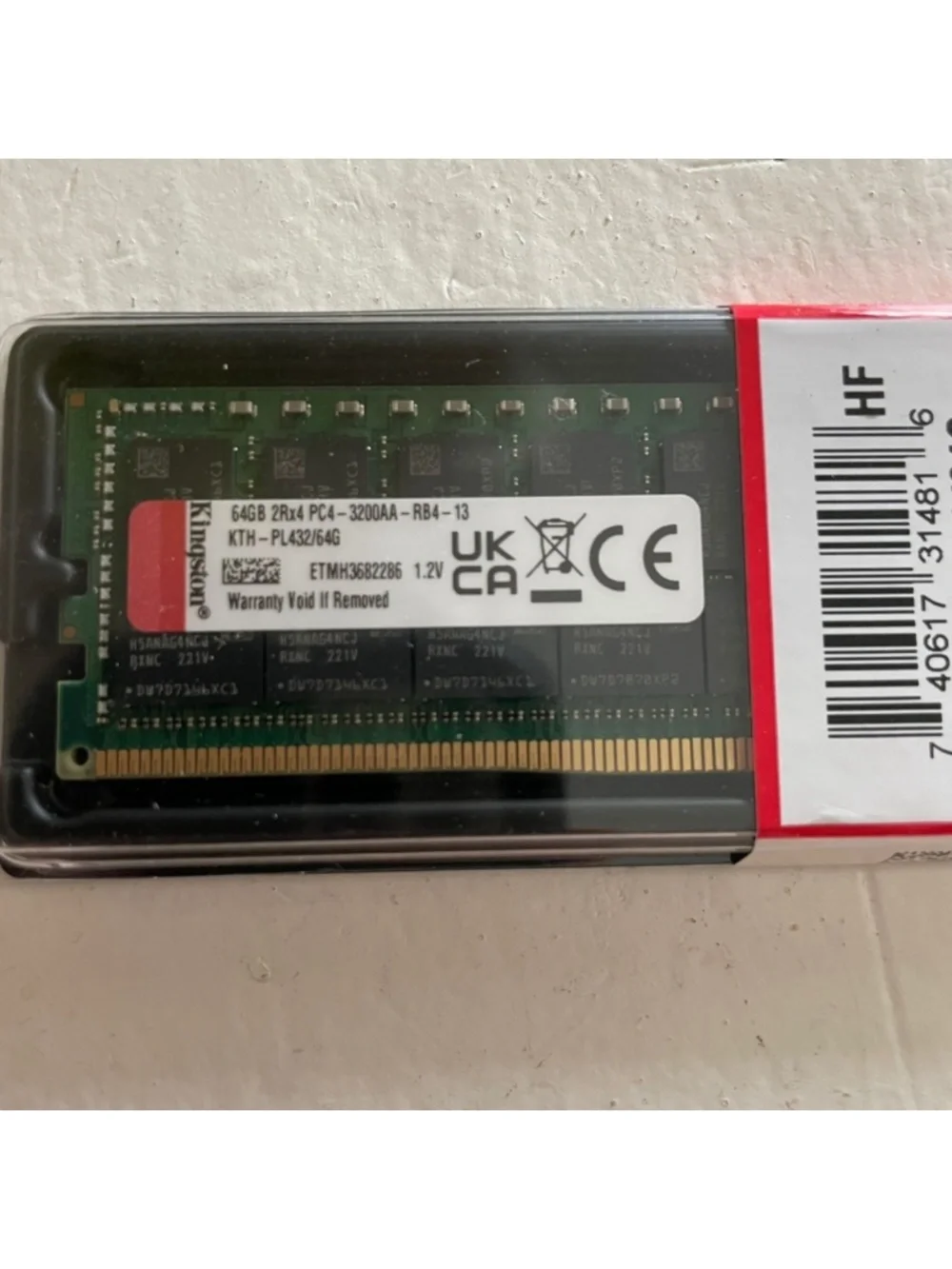 New kingston KTH-PL432/64GB ram